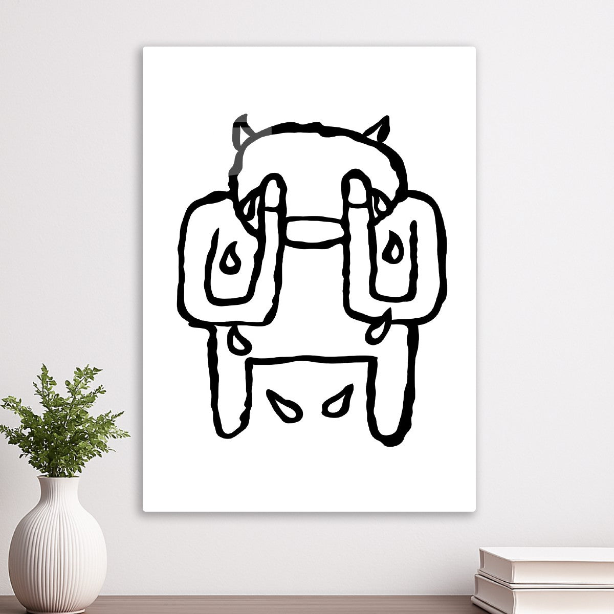 Crying Devil Outline Radiohead