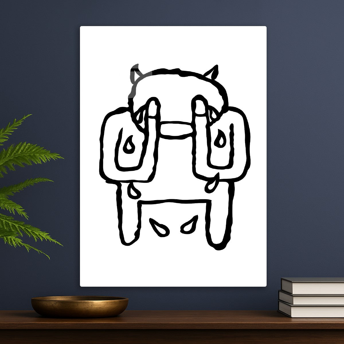 Crying Devil Outline Radiohead
