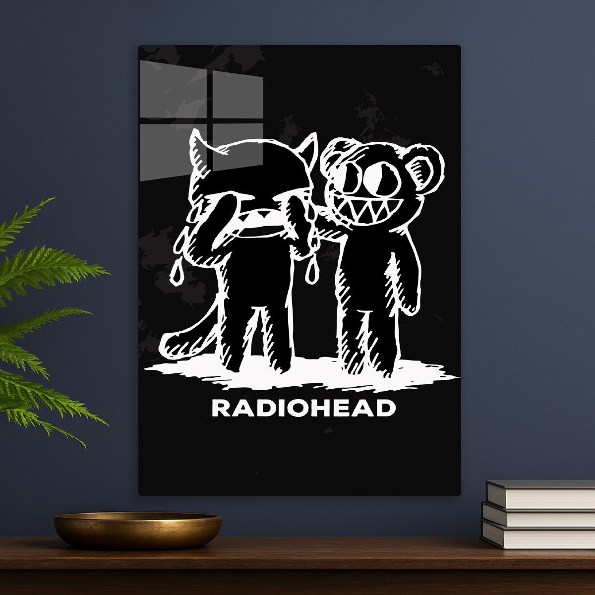 Radiohead Cat and Bear Friends