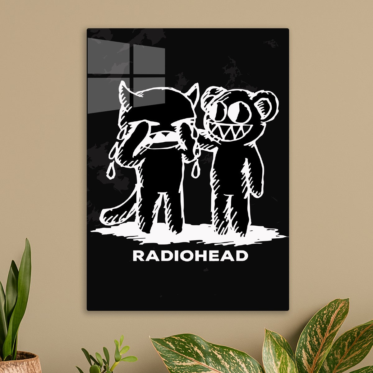 Radiohead Cat and Bear Friends