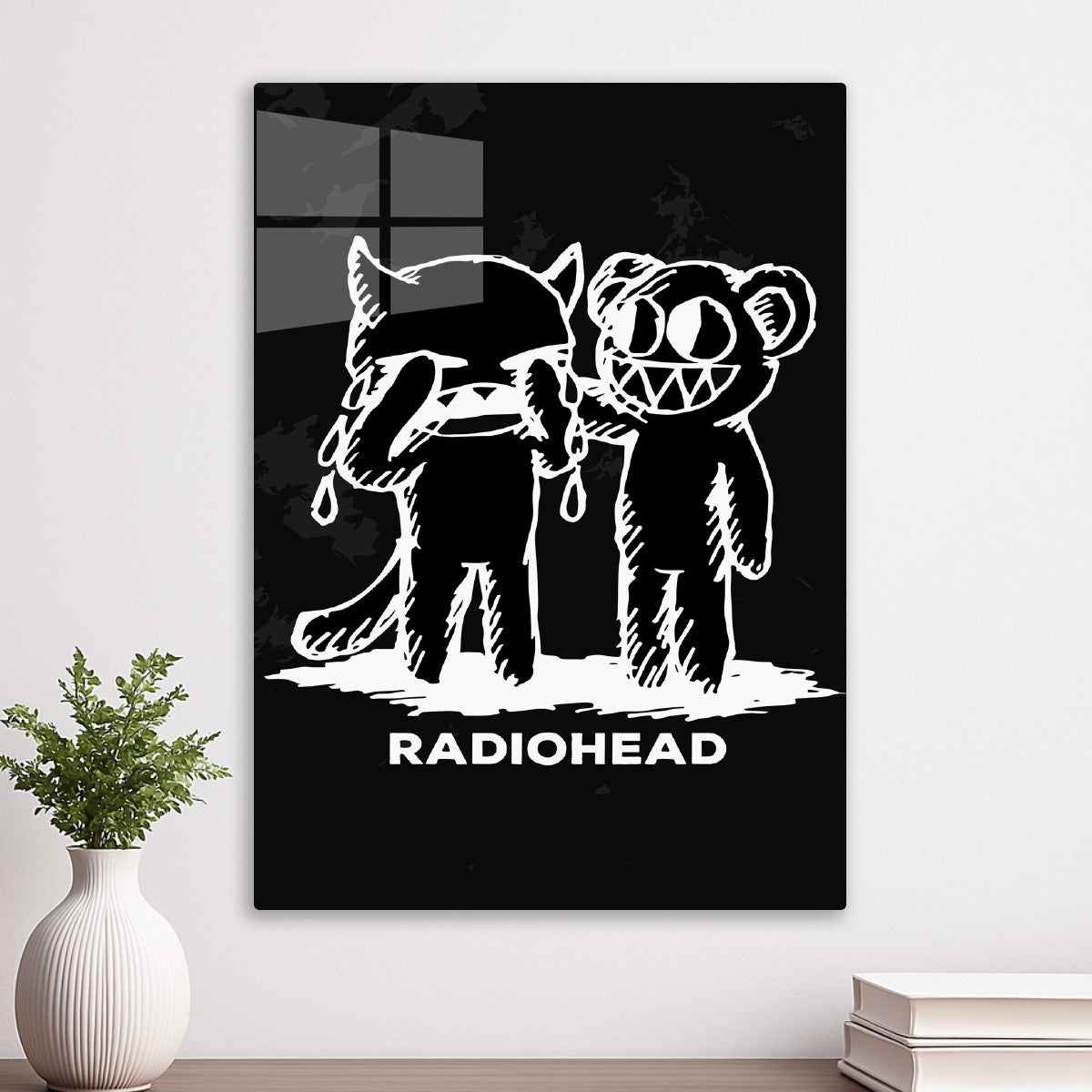 Radiohead Cat and Bear Friends