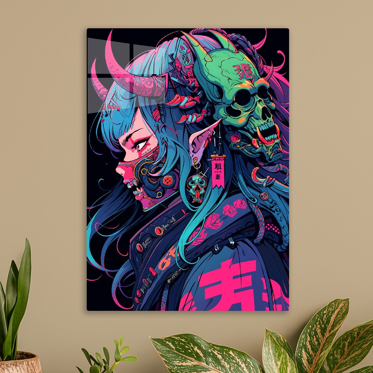 Cyber Oni – Neon Skull Empress