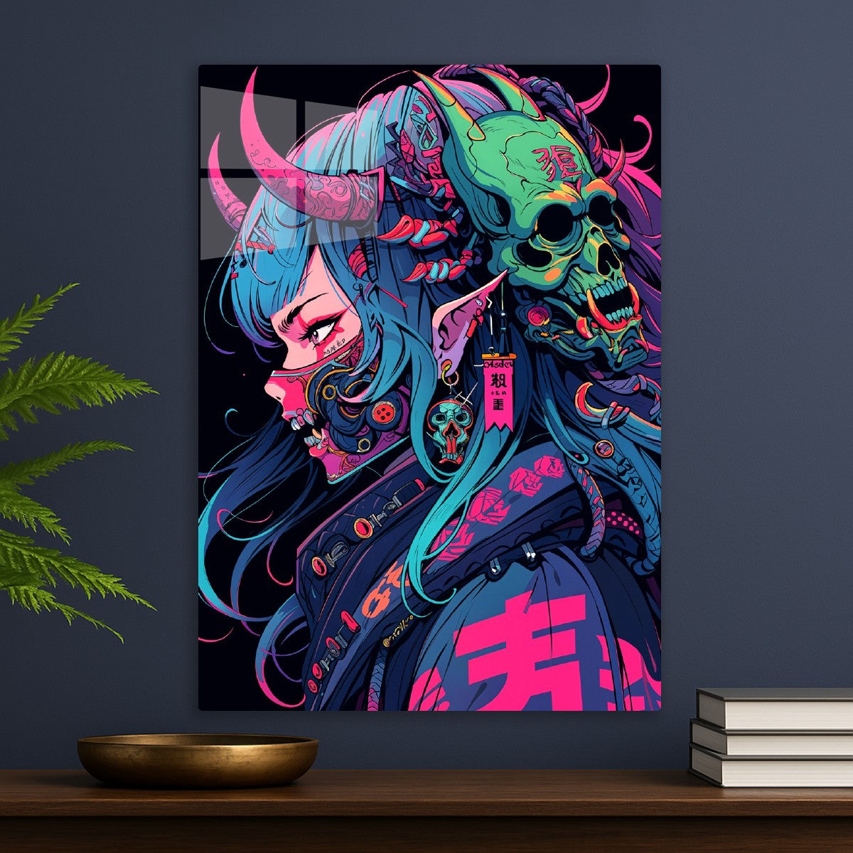 Cyber Oni – Neon Skull Empress