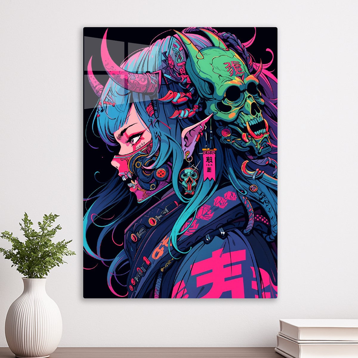 Cyber Oni – Neon Skull Empress