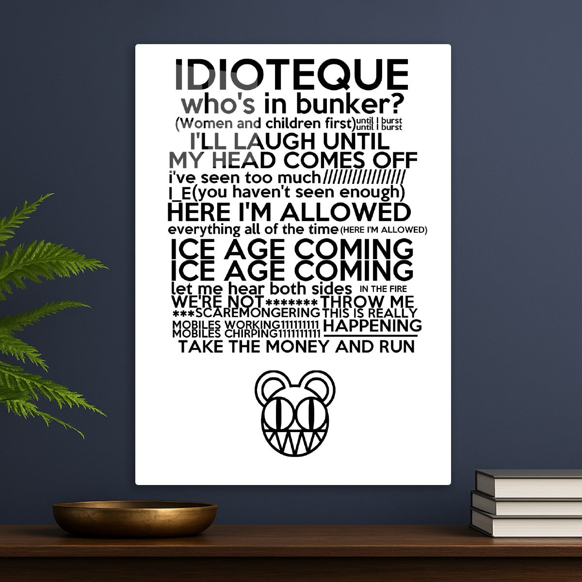 Idioteque Lyrics Art Radiohead