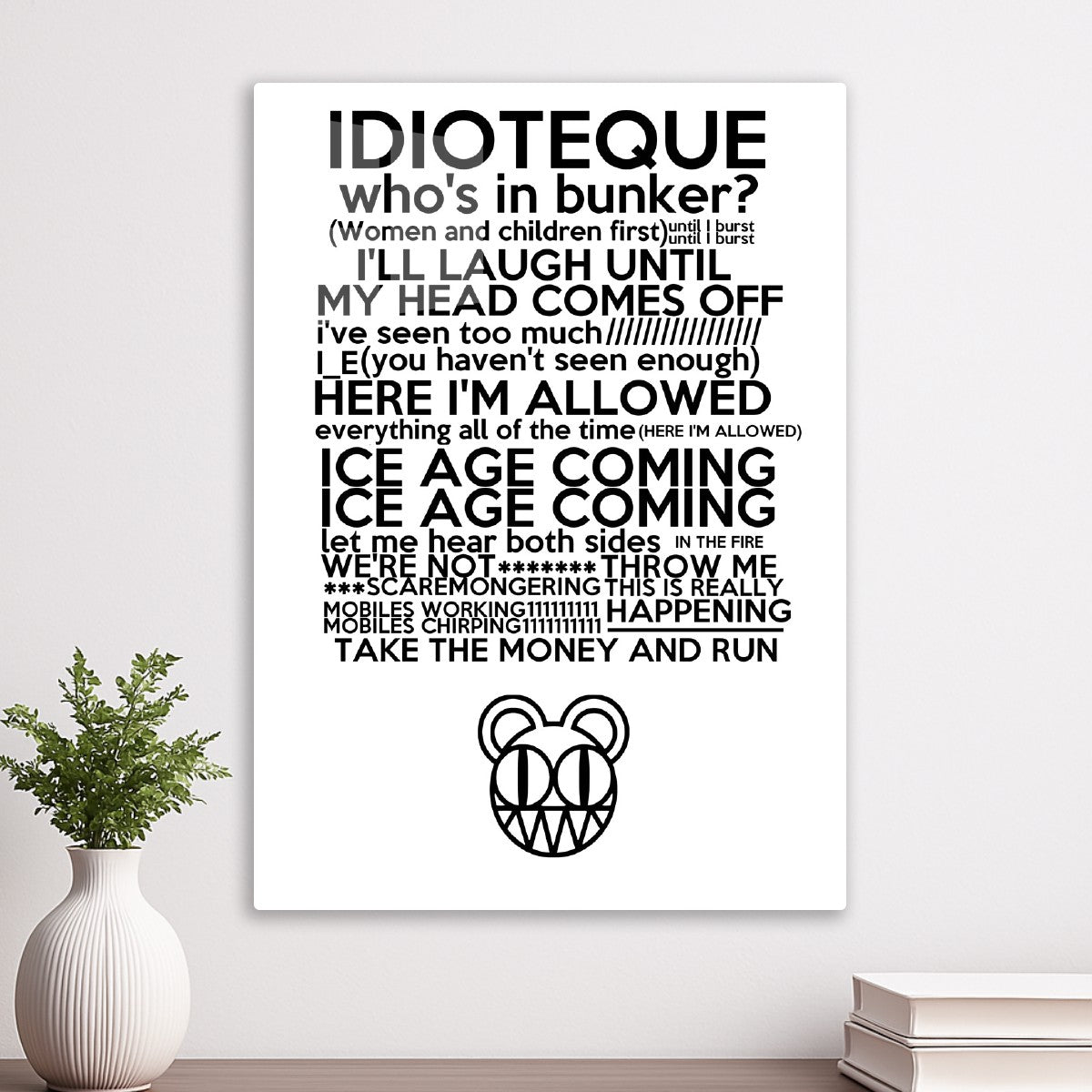 Idioteque Lyrics Art Radiohead