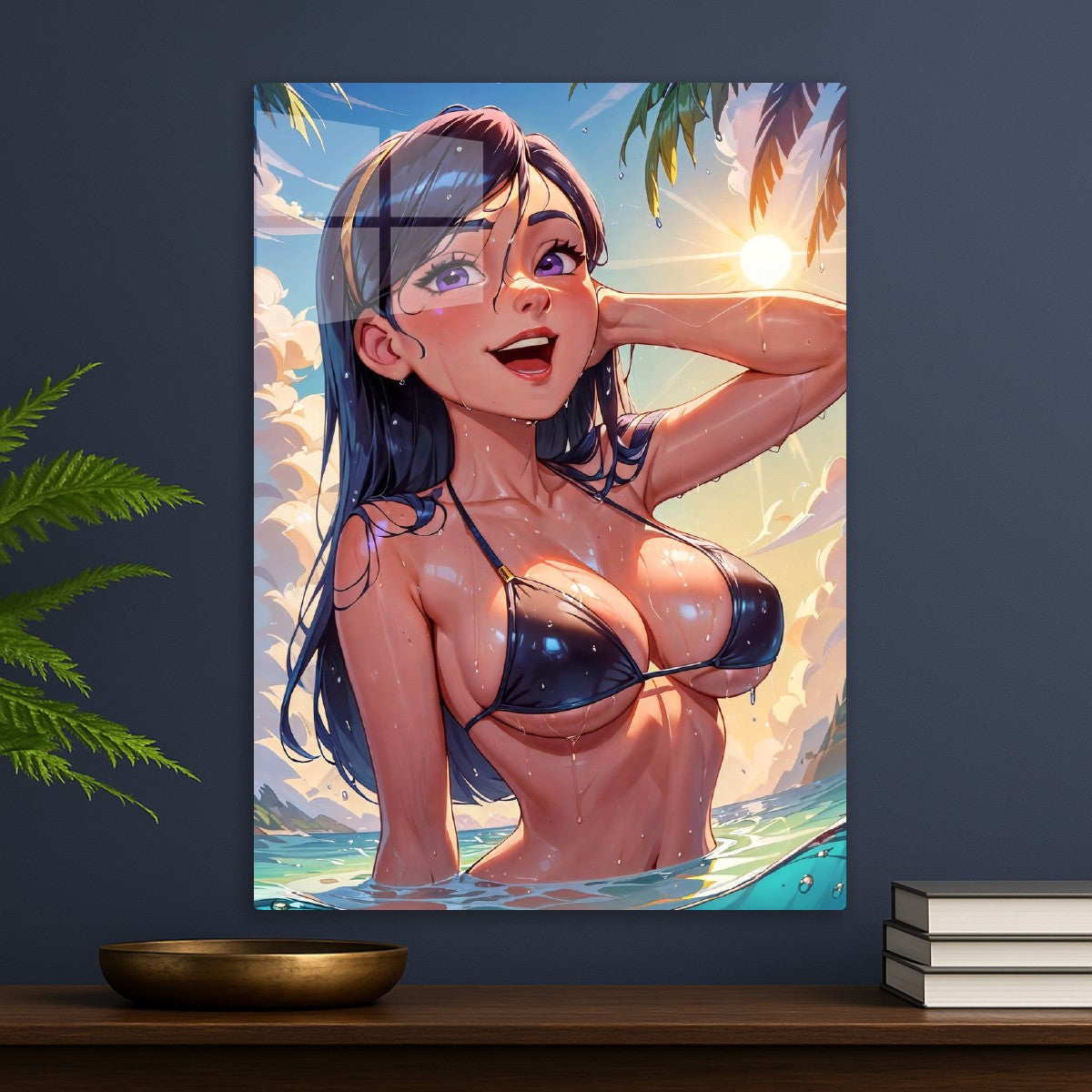 Sun Bathing Beach Girl