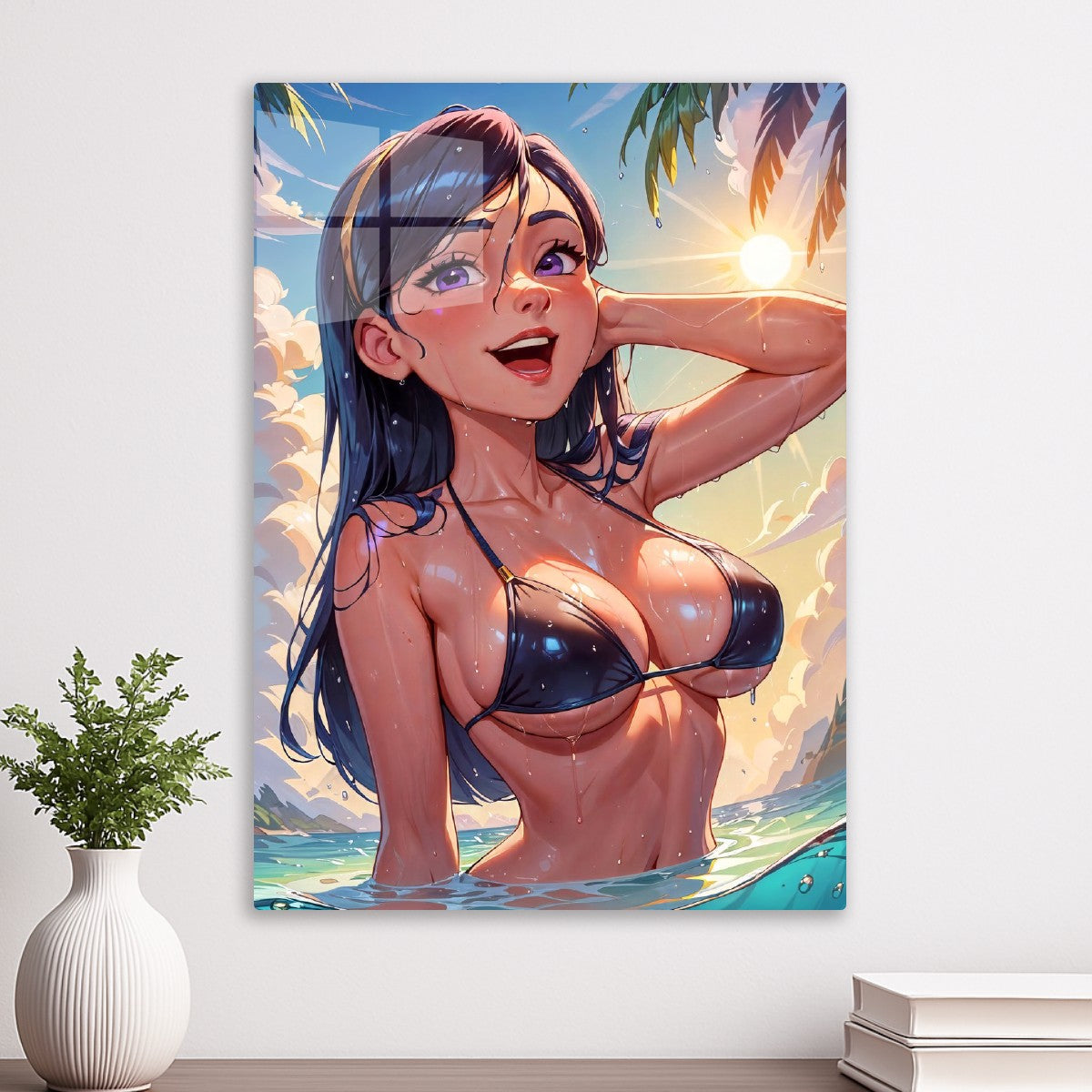 Sun Bathing Beach Girl
