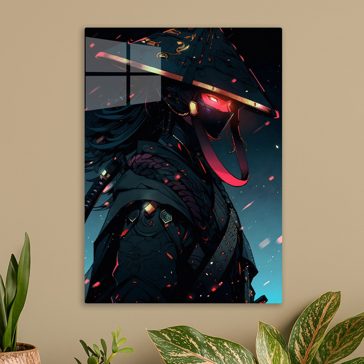 Crimson Ronin of the Neon Ashe