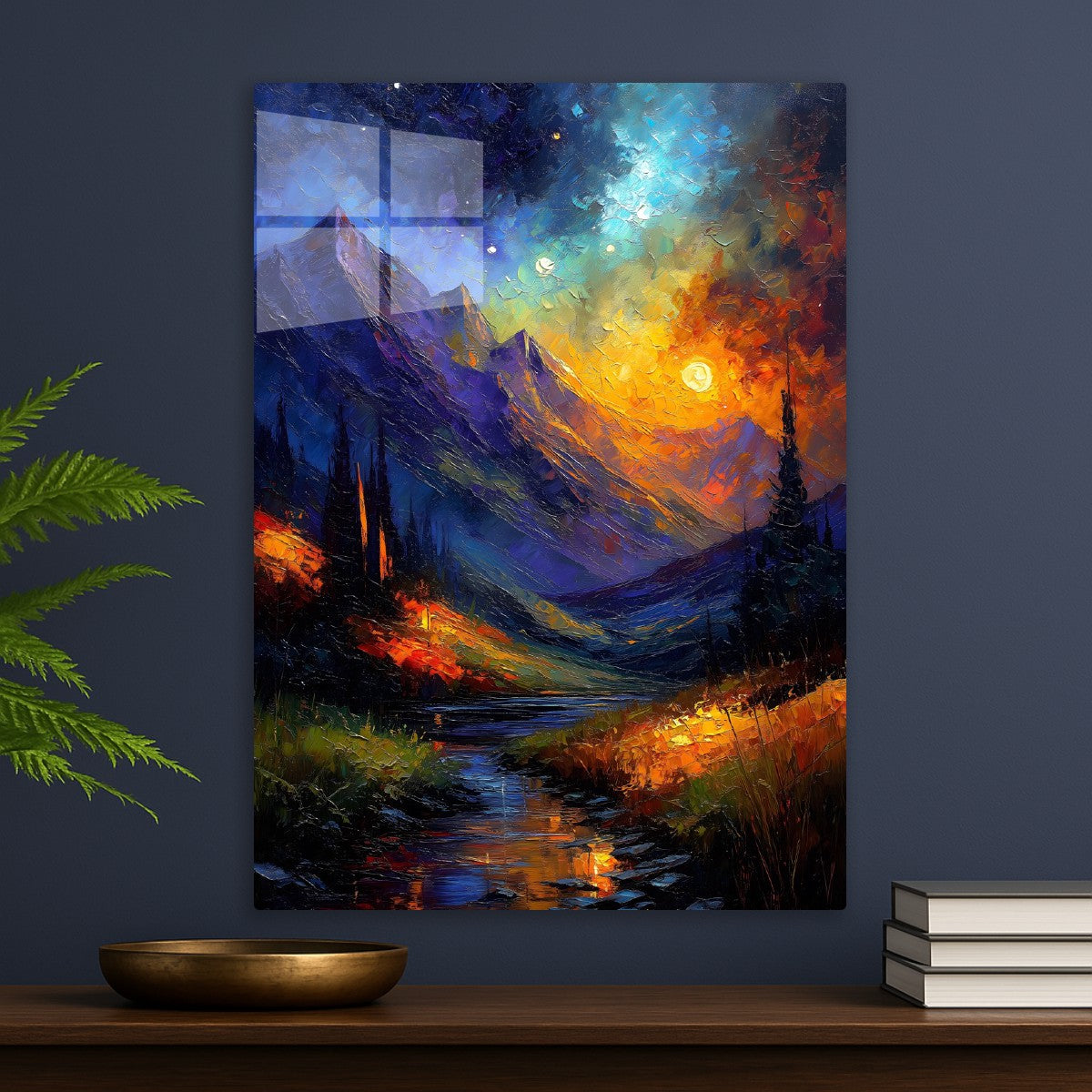Cosmic Dusk in the Mountains