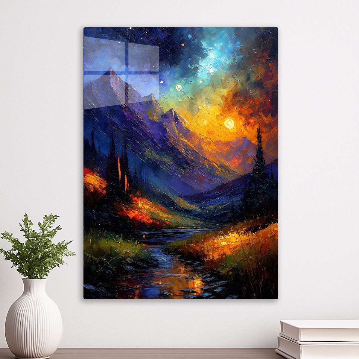 Cosmic Dusk in the Mountains