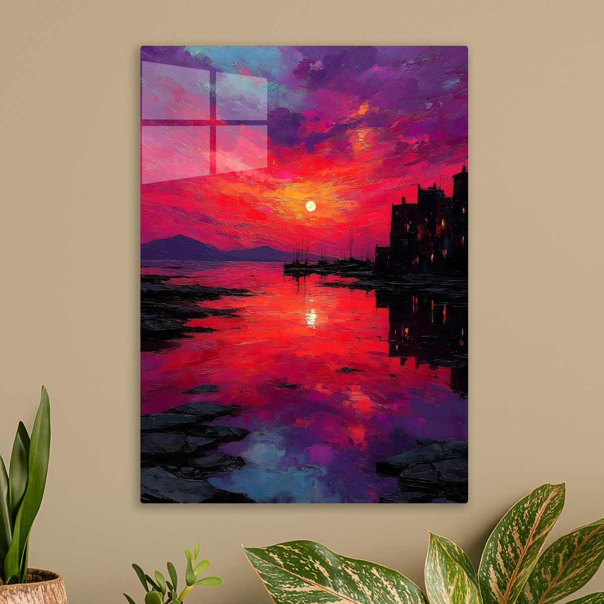 Vibrant Sunset Horizon