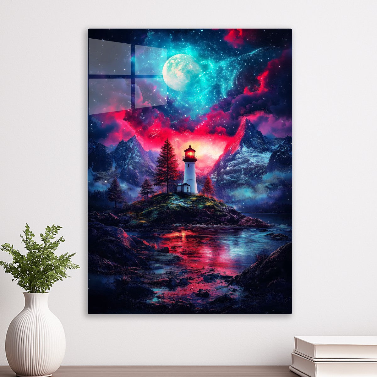 Cosmic Lighthouse Dreamscape