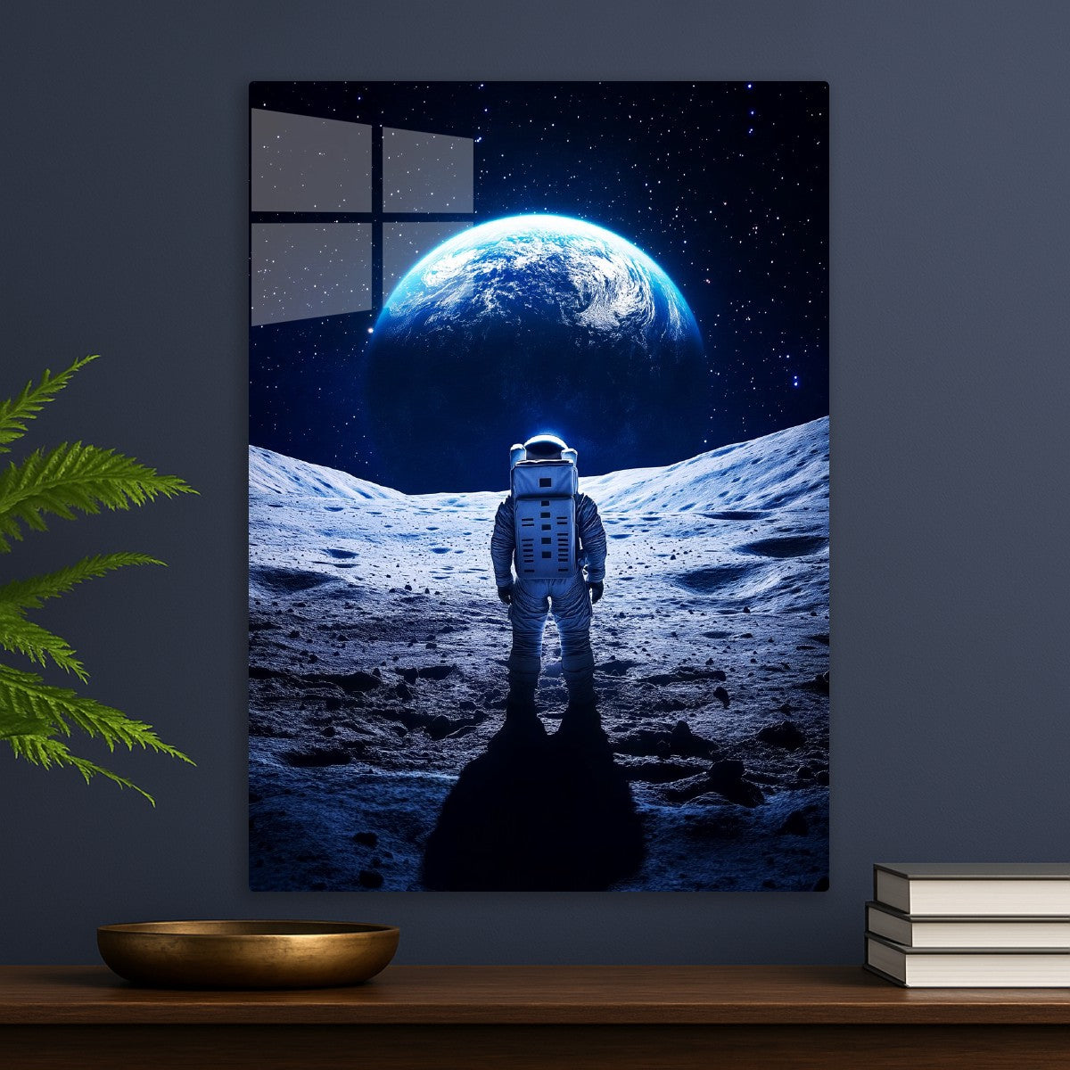 Astronaut looking at earth