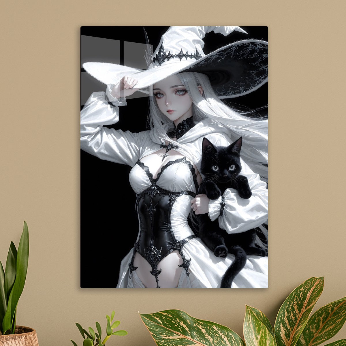 Enigmatic Witch and Her Feline