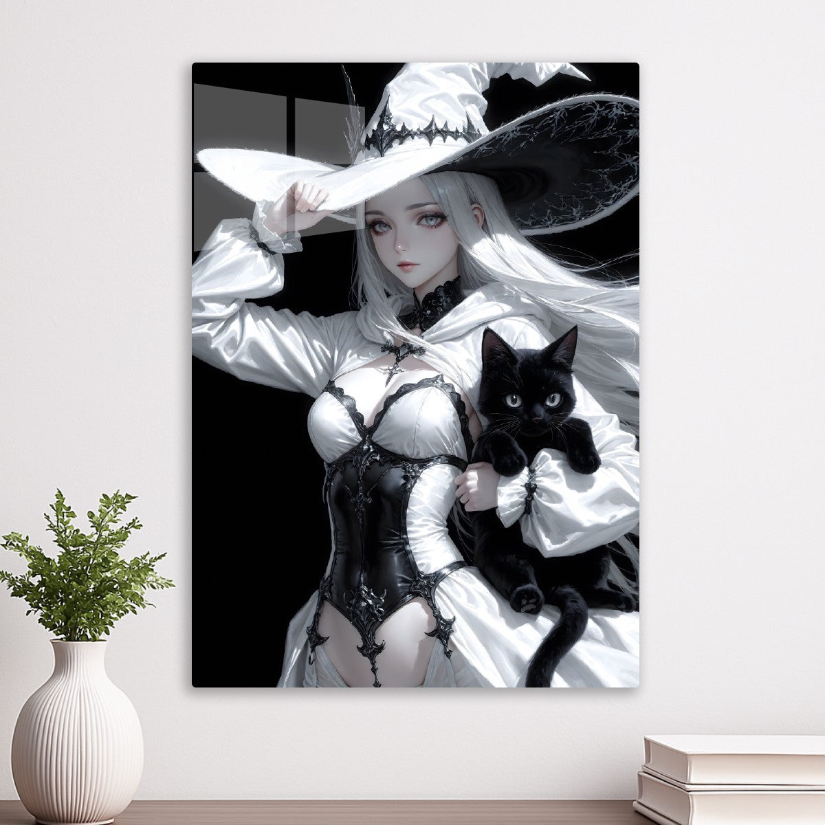 Enigmatic Witch and Her Feline