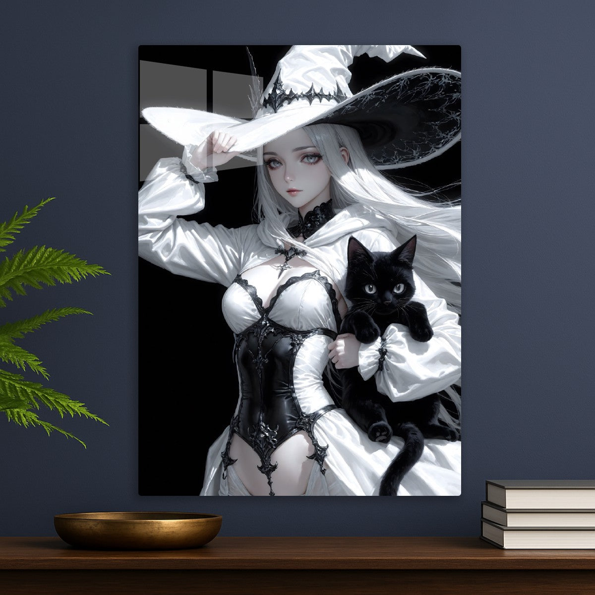 Enigmatic Witch and Her Feline