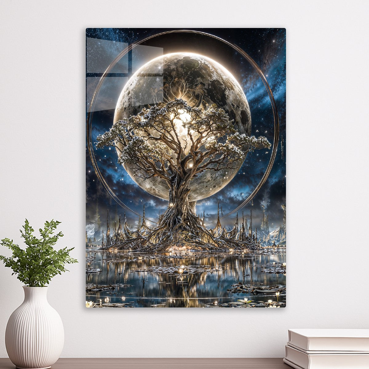 Lunar Tree over Mirror Lake
