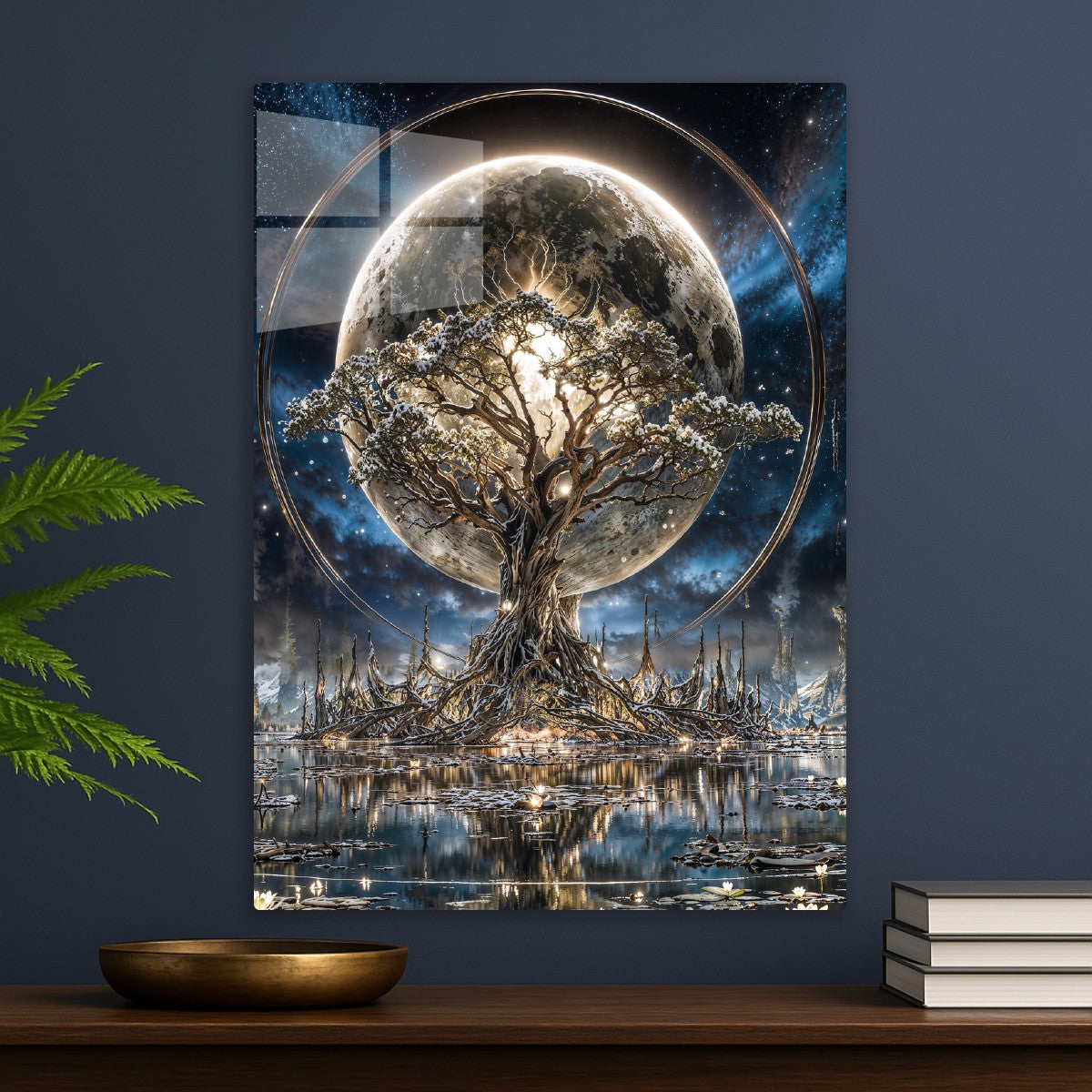 Lunar Tree over Mirror Lake