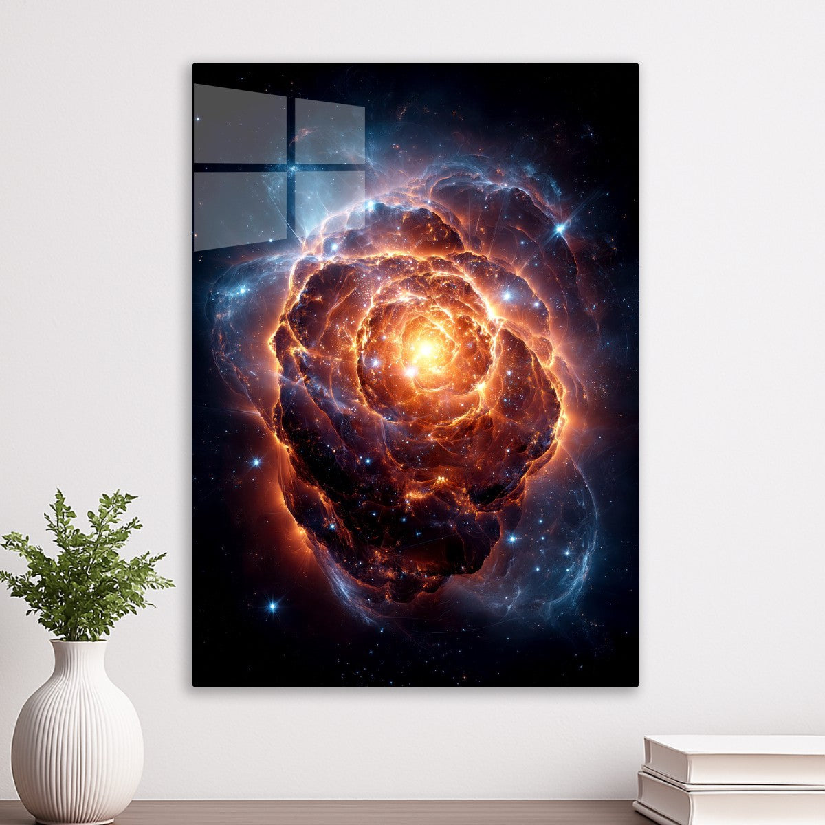 Supernova Blooms Deep Space