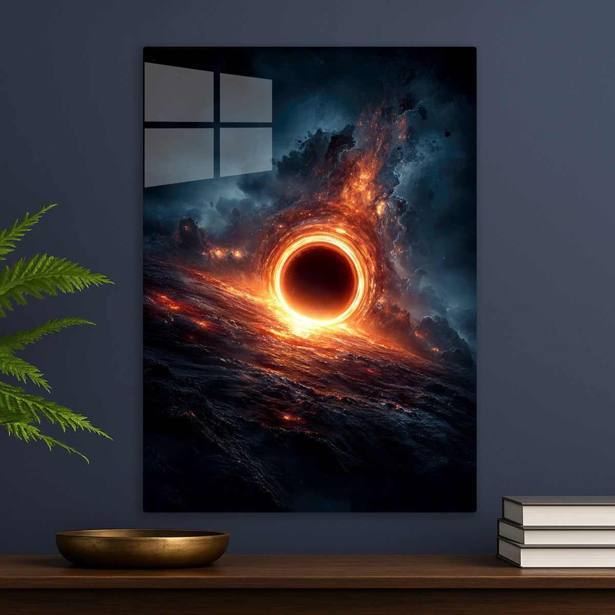 Radiant Halo of a Black Hole