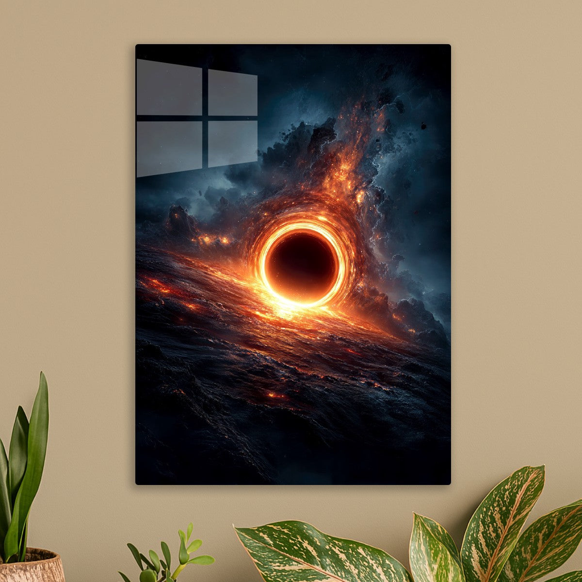 Radiant Halo of a Black Hole