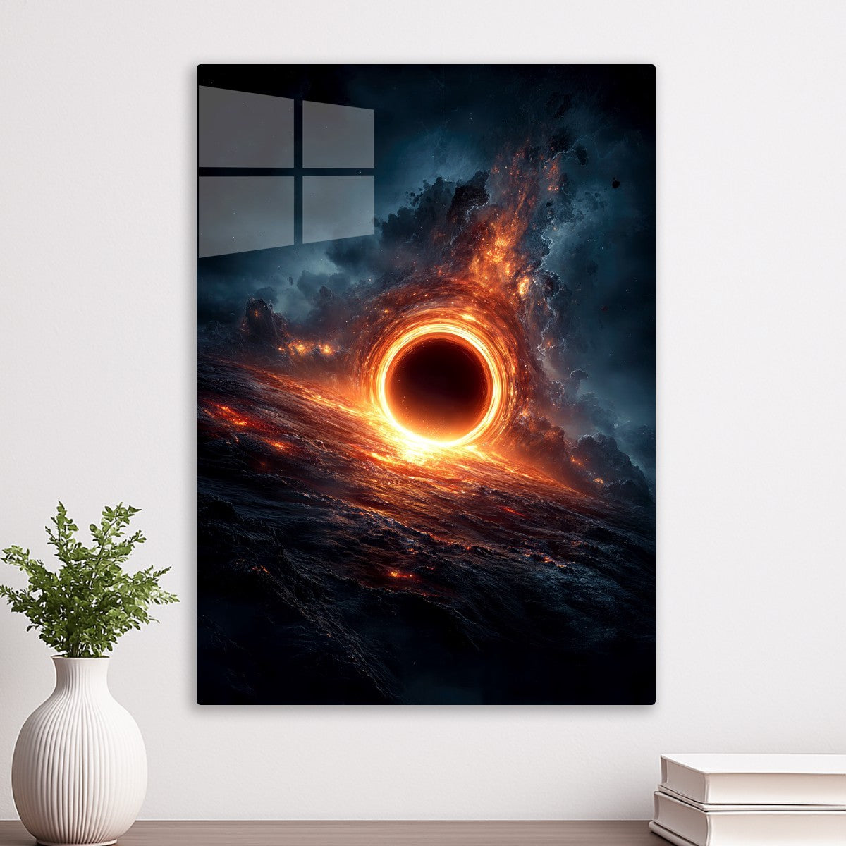 Radiant Halo of a Black Hole