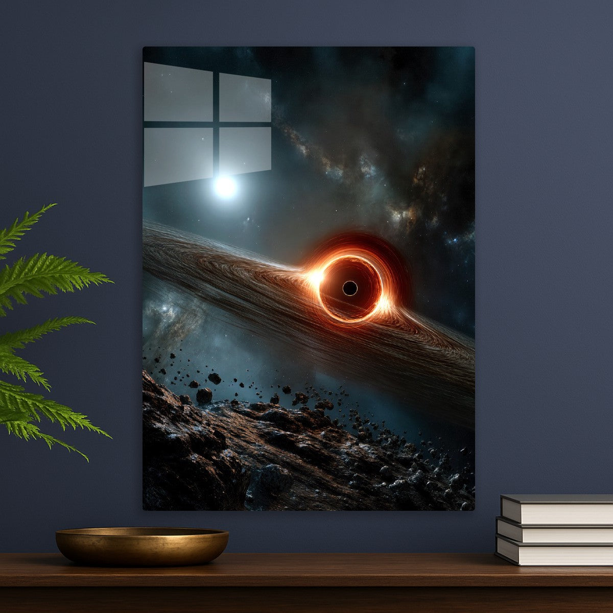 Light Encircles A Black Hole