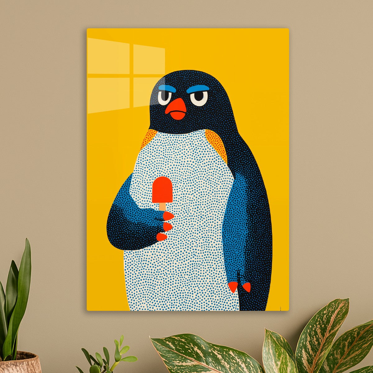 Penguin with Popsicle