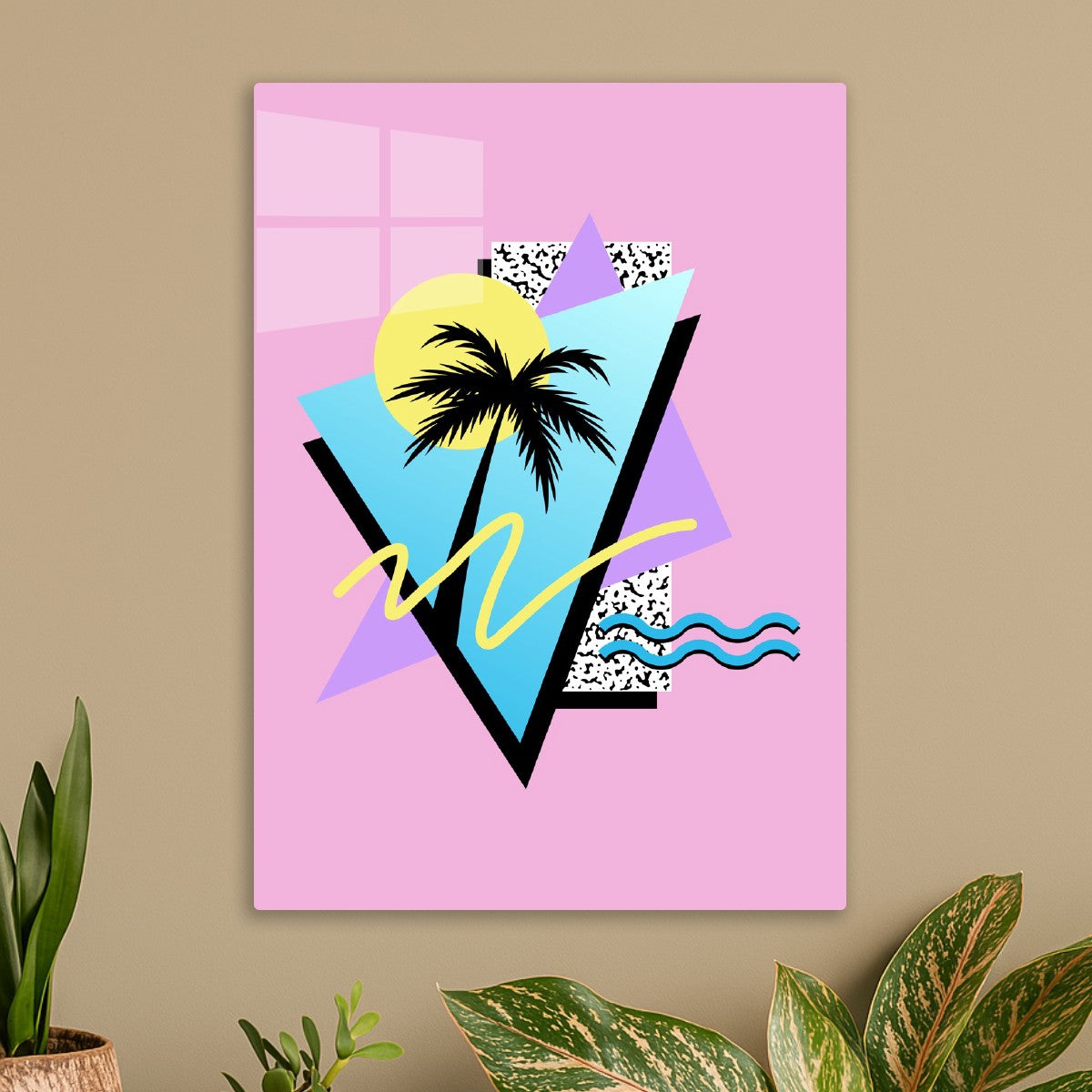 Retro 80s Palm Tree Pattern