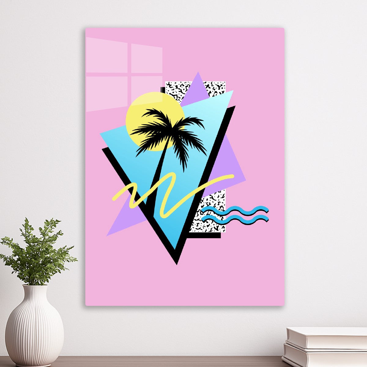 Retro 80s Palm Tree Pattern