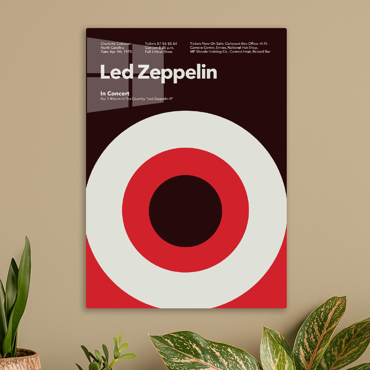 Led Zeppelin Charlotte 1970