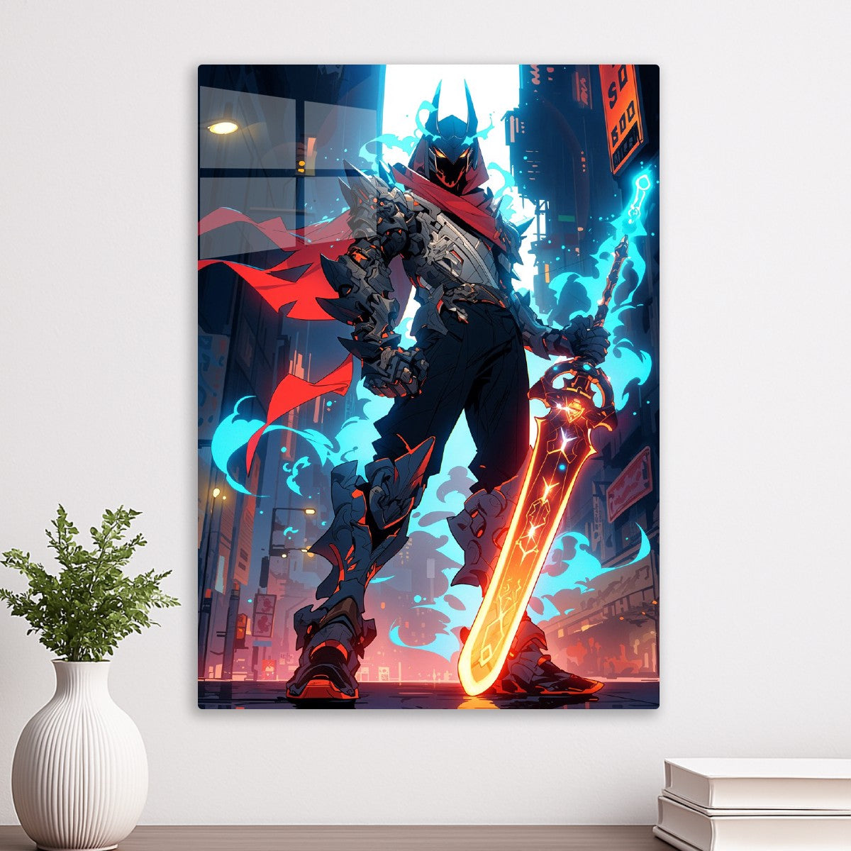 The Neon Flame Knight