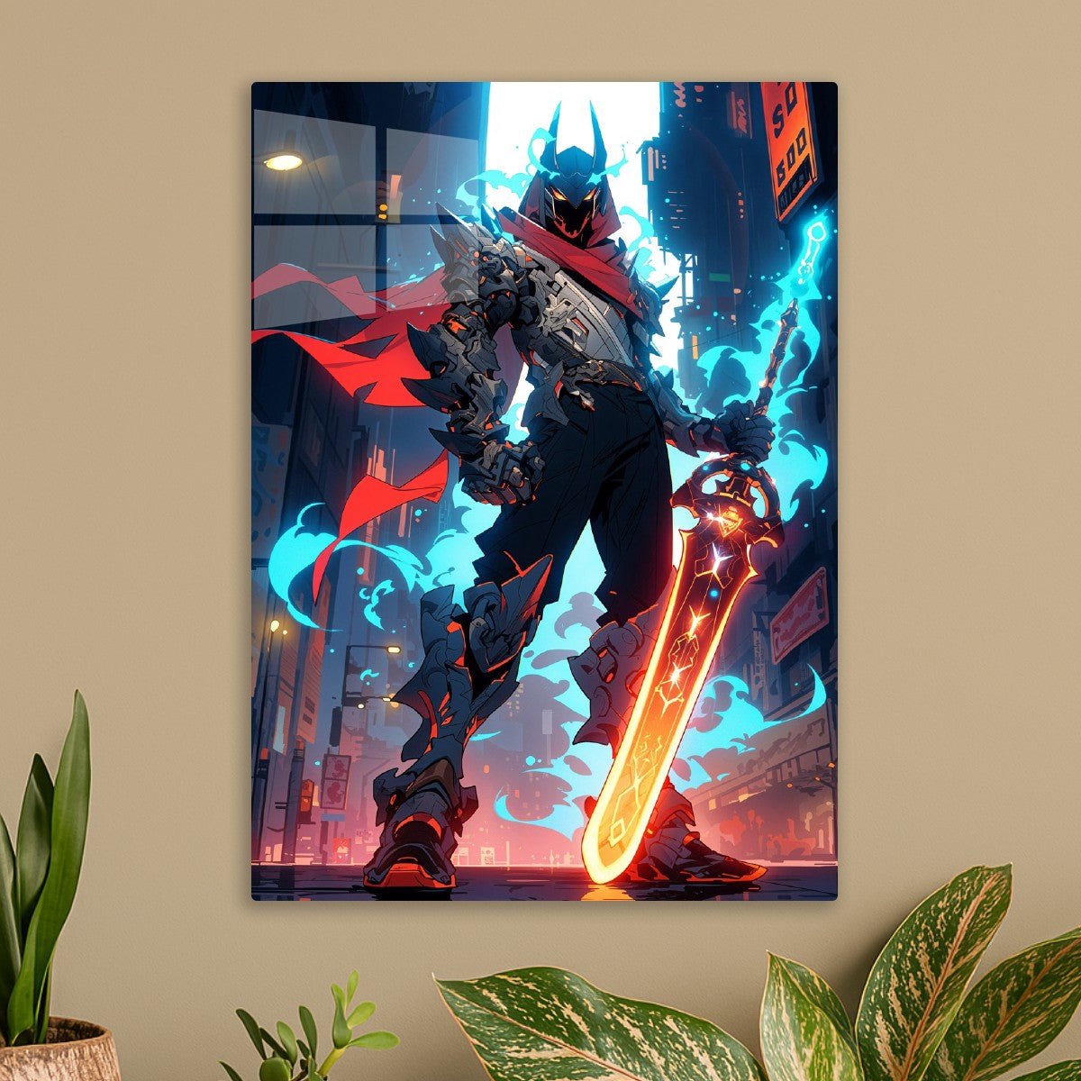The Neon Flame Knight