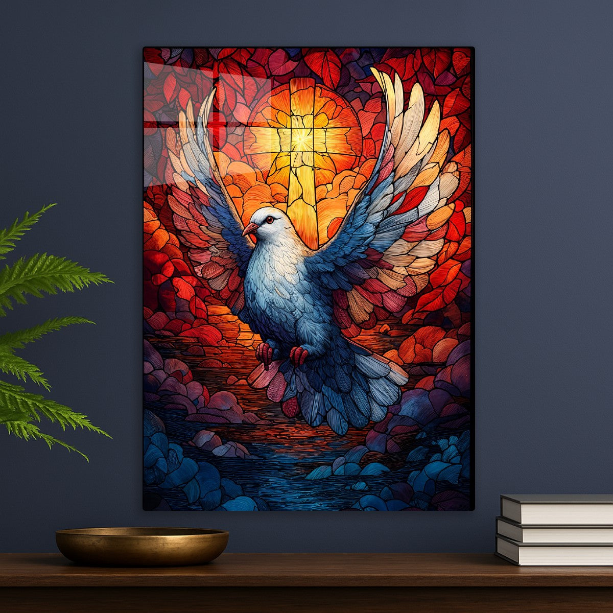 Holy Spirit Stained Glass Dove
