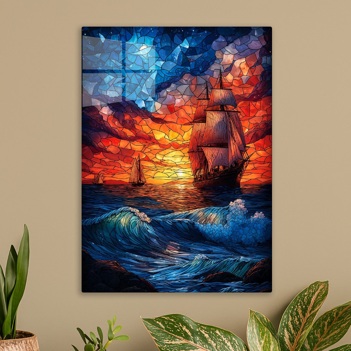 Stained Glass Seascape