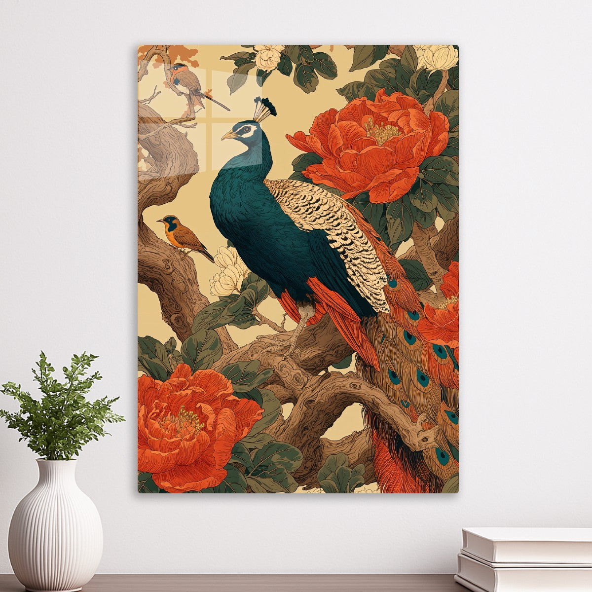 Majestic Peacock in Bloom