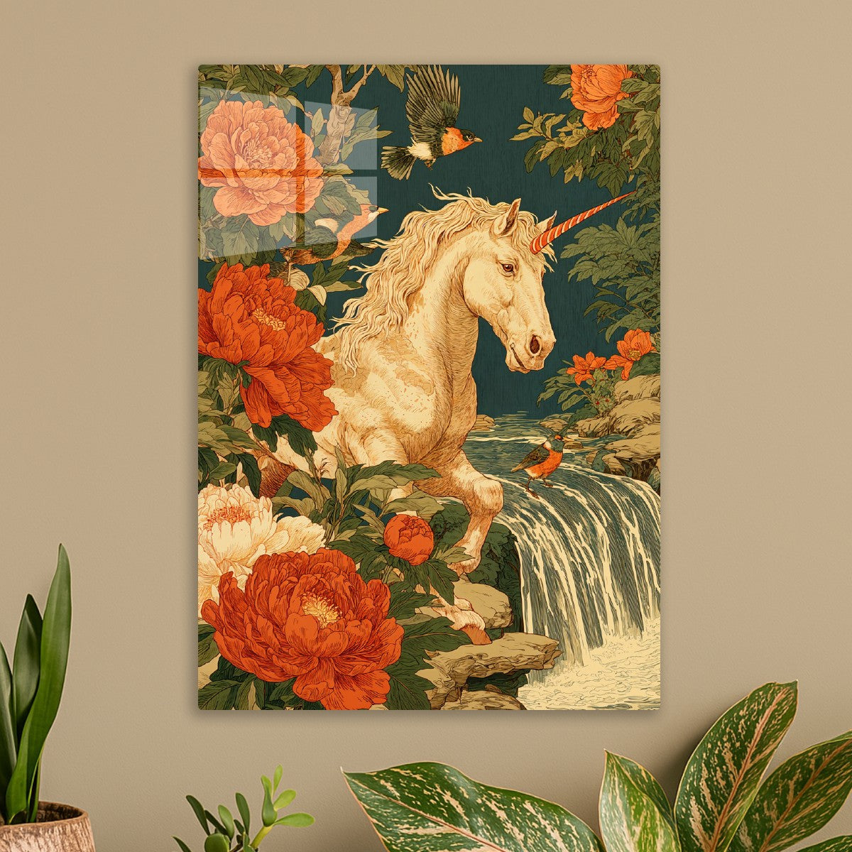 Unicorn and Waterfall