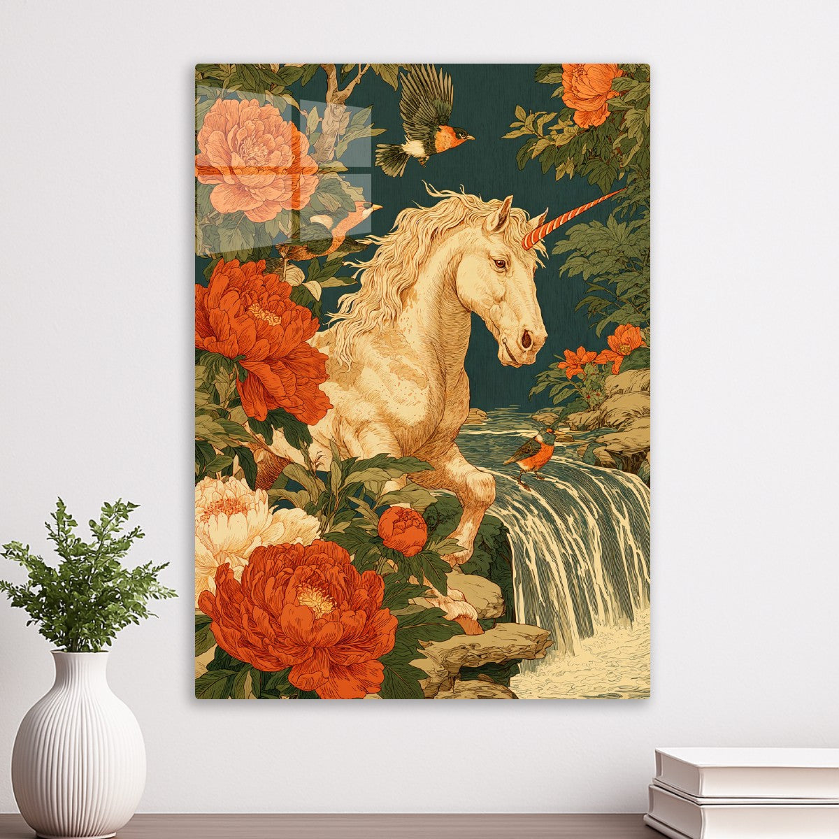 Unicorn and Waterfall