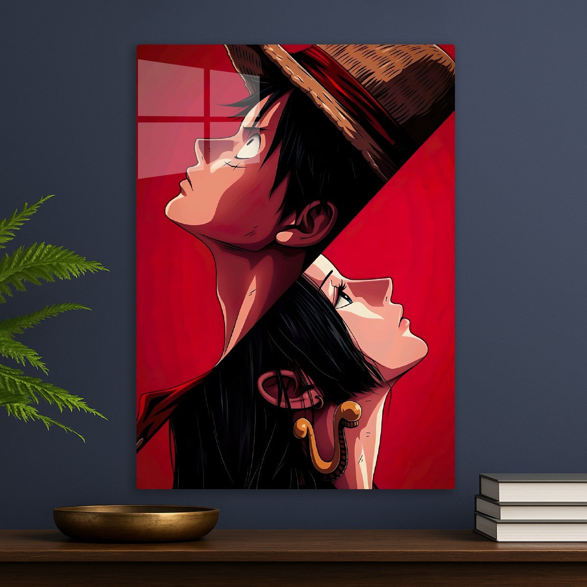 Close up of Luffy and Boa 