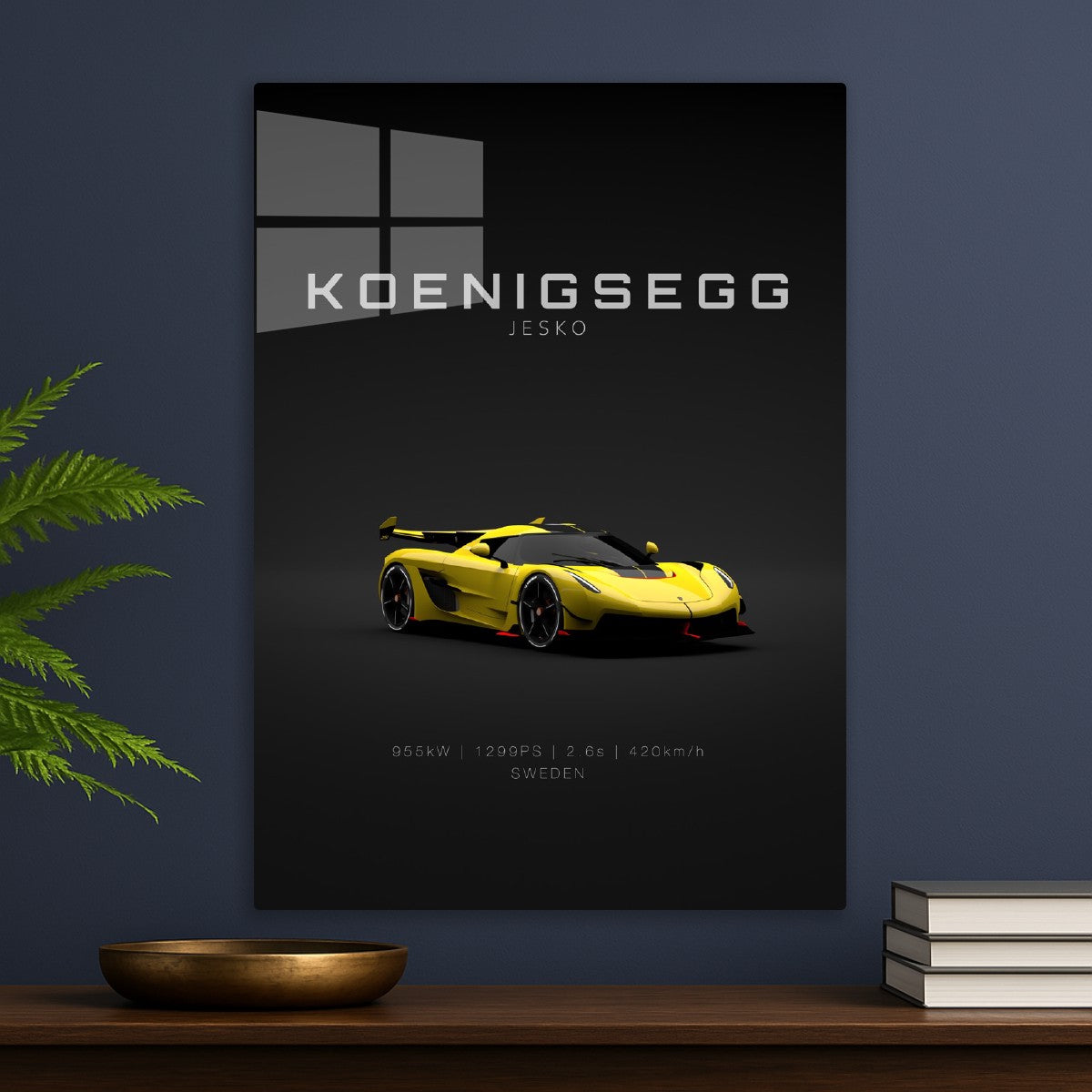 Koenigsegg Jesko Yellow - Fron
