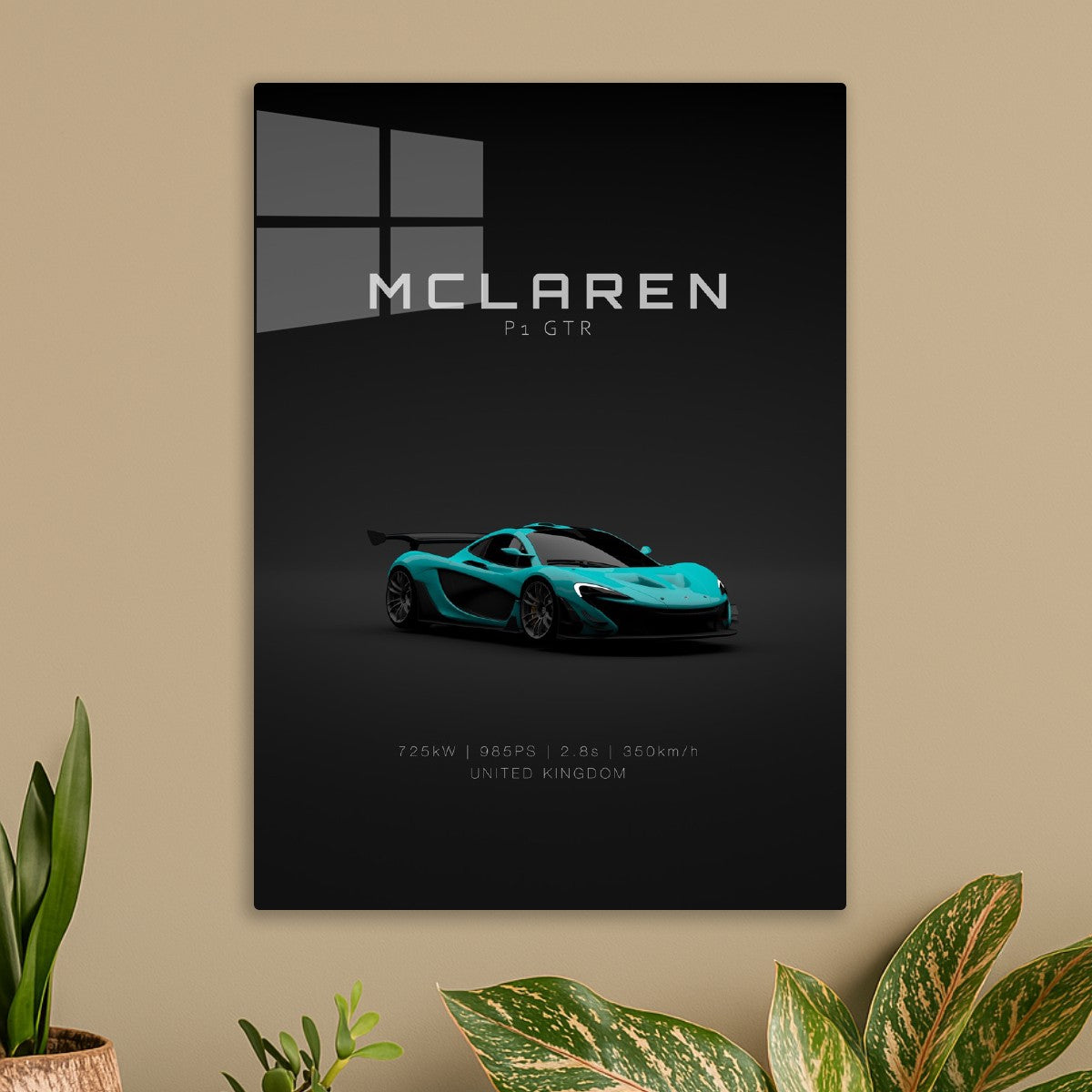 McLaren P1 GTR - Cyan - Front
