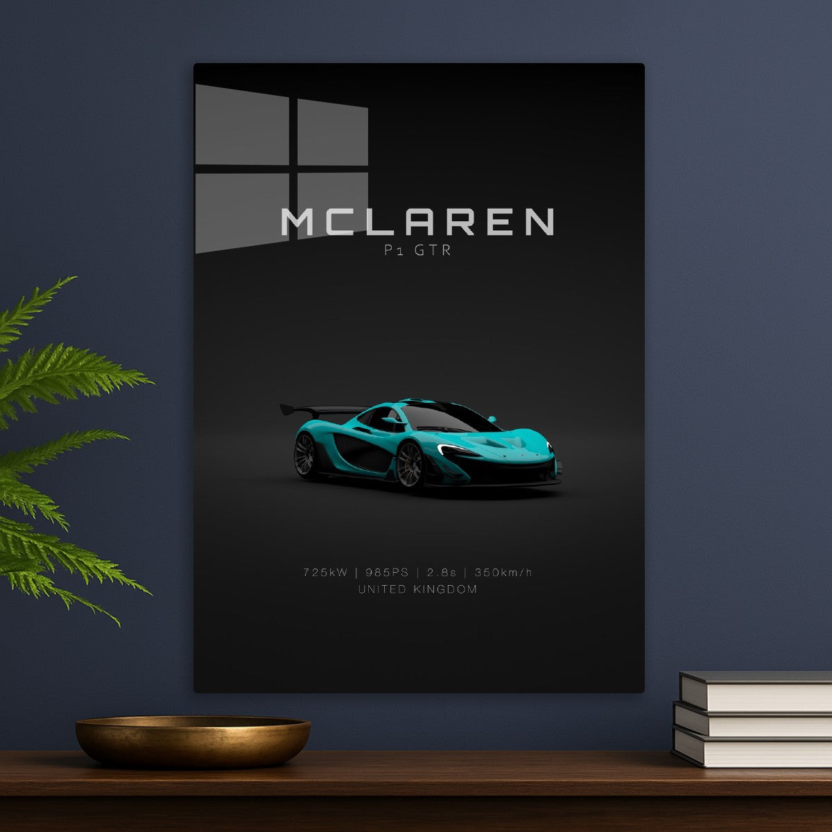McLaren P1 GTR - Cyan - Front