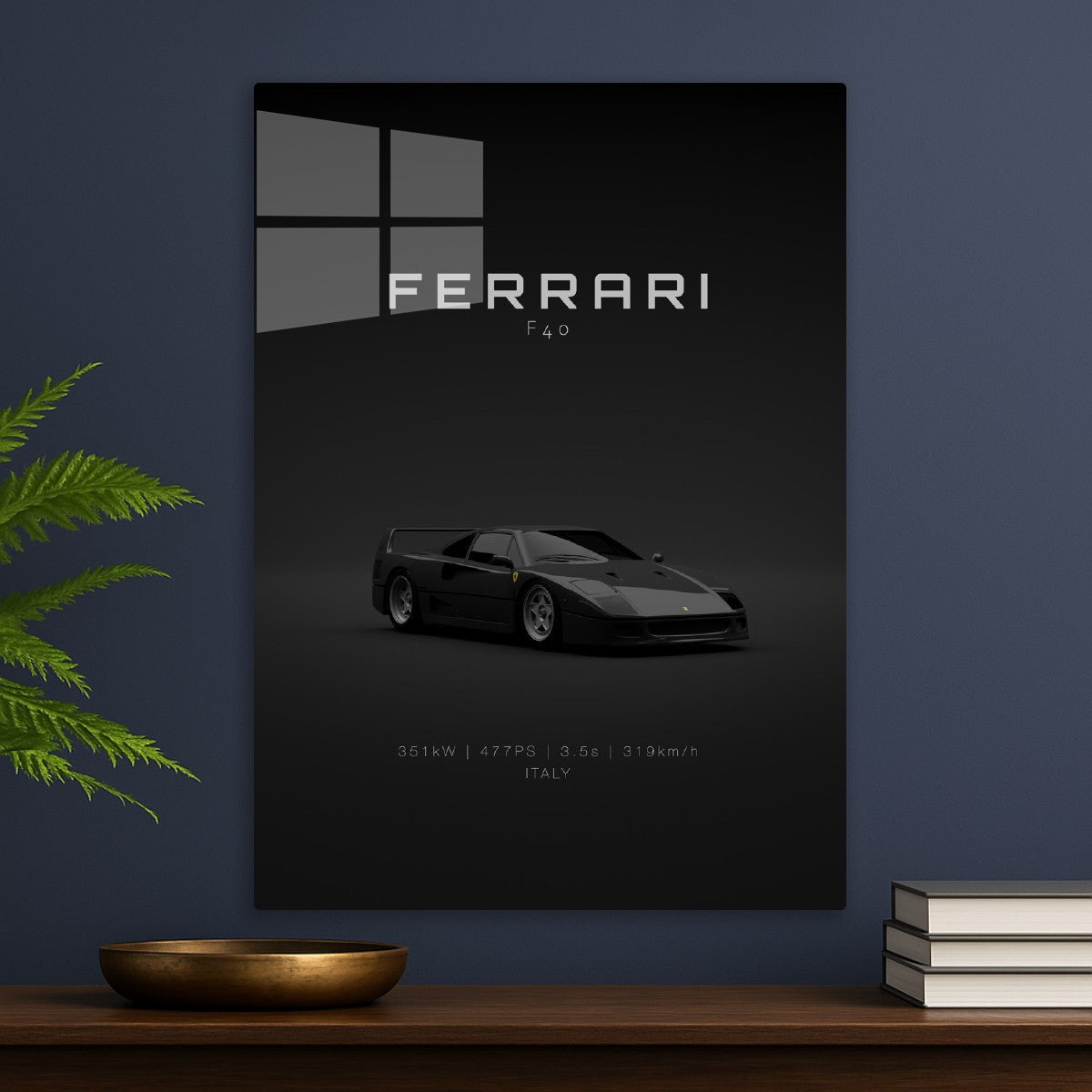 Ferrari F40 1992 - Black Front