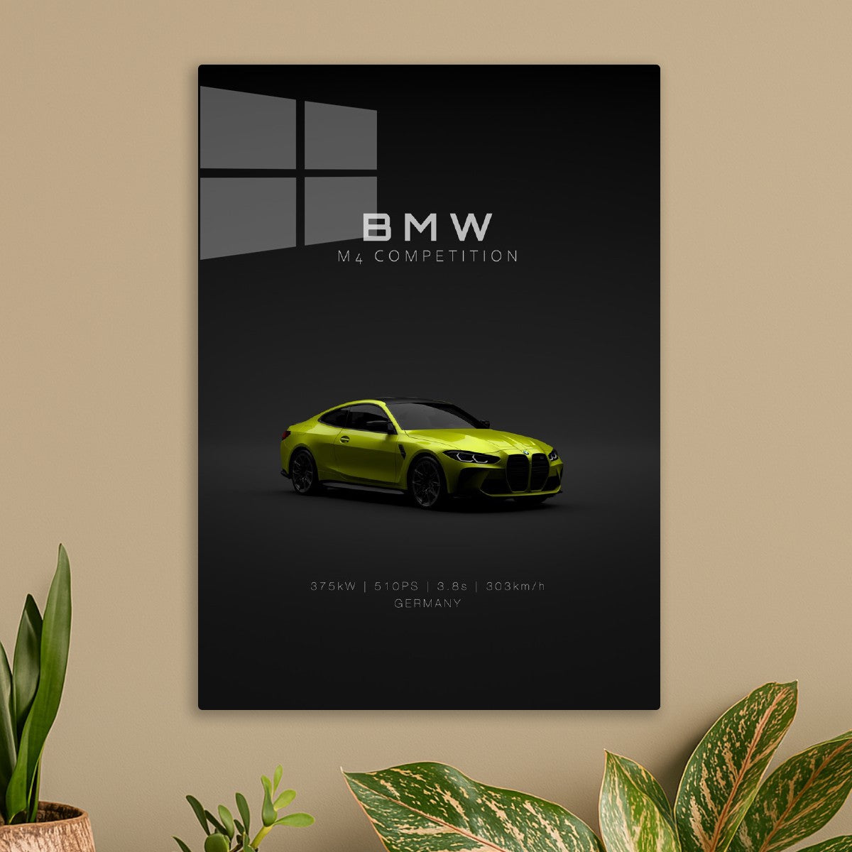 BMW M4 G82 2021 Yellow Front