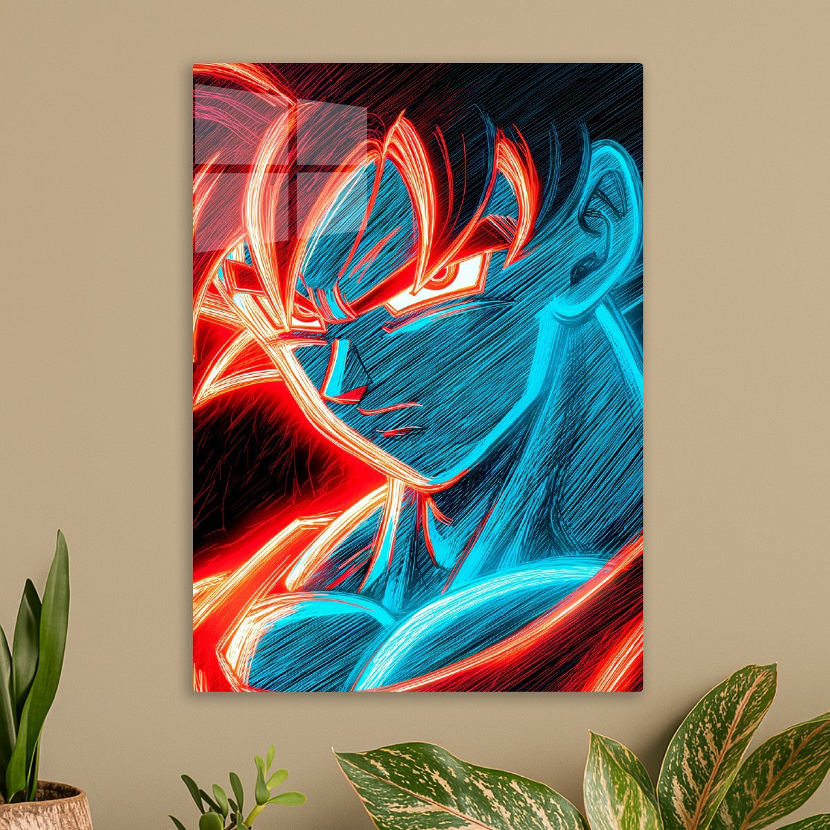 Neon Goku Drawing, Dragon ball