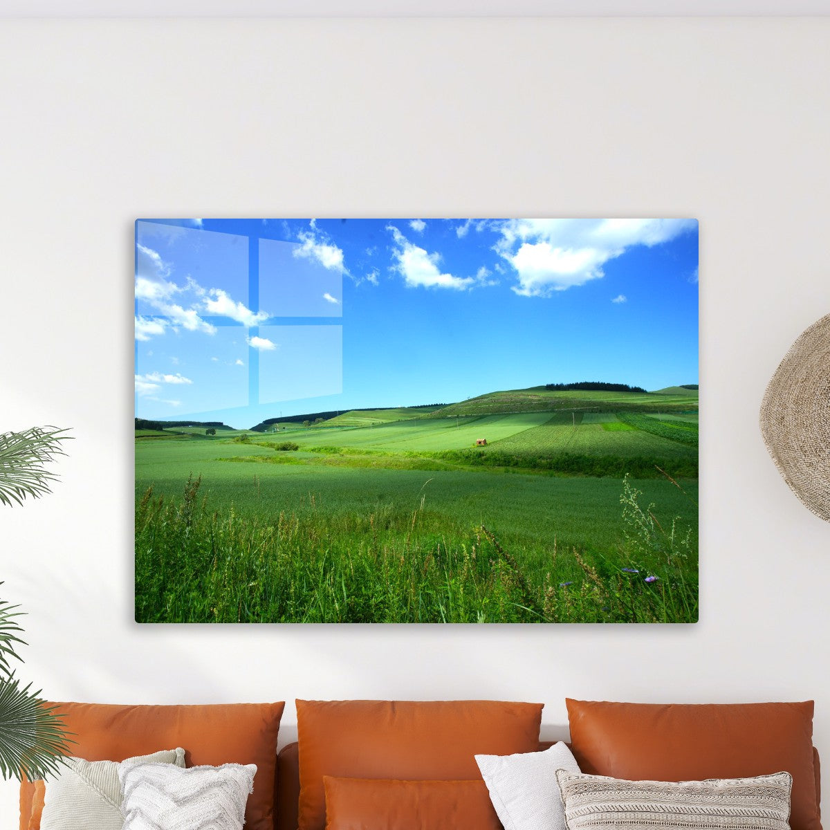 Green Rolling Hills Landscape