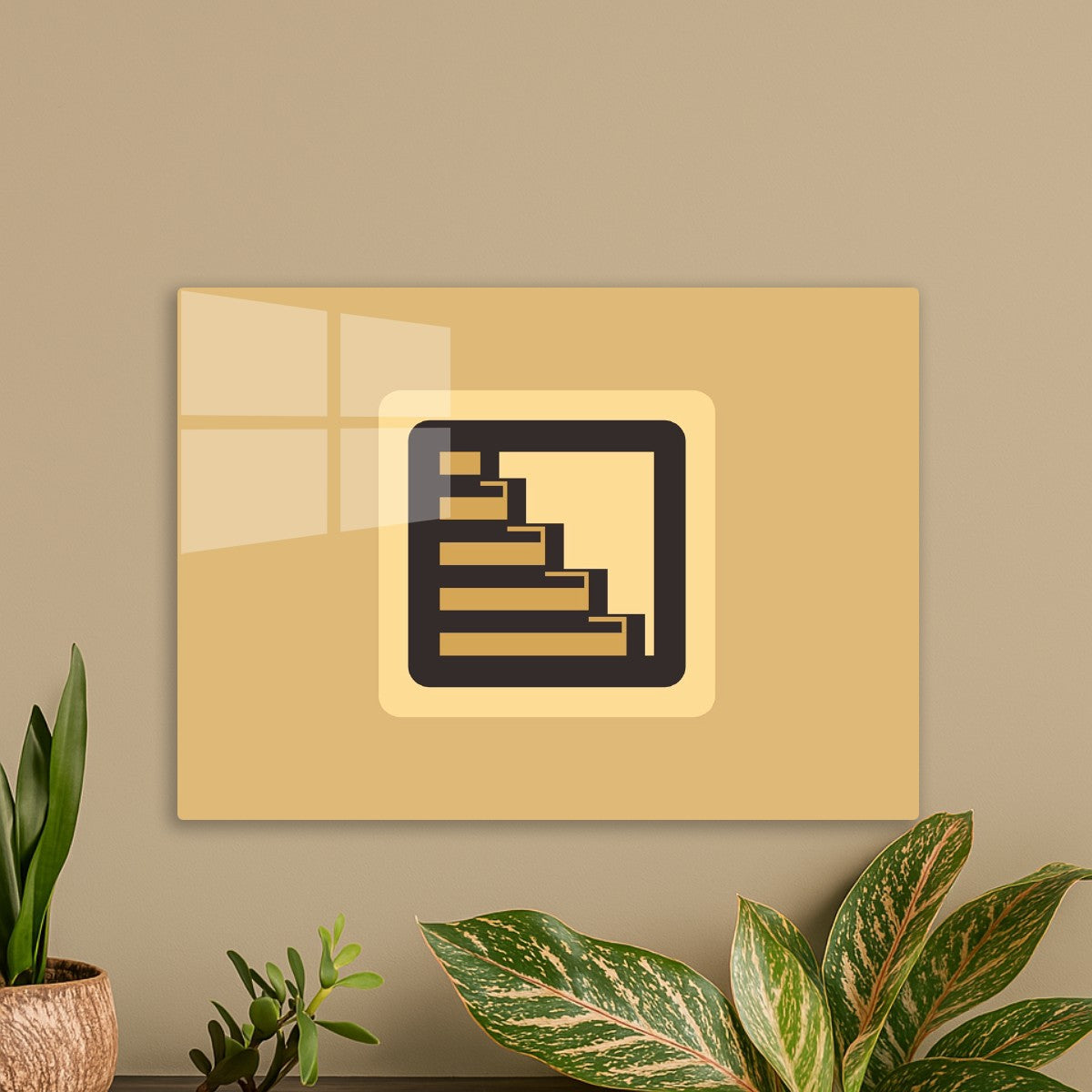 Minimalist Stairway Icon