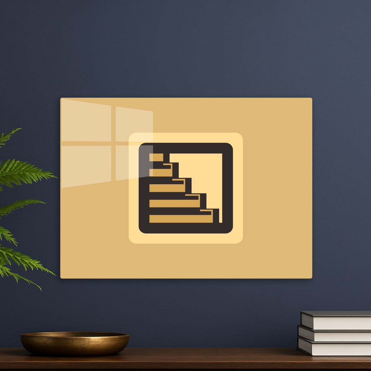 Minimalist Stairway Icon