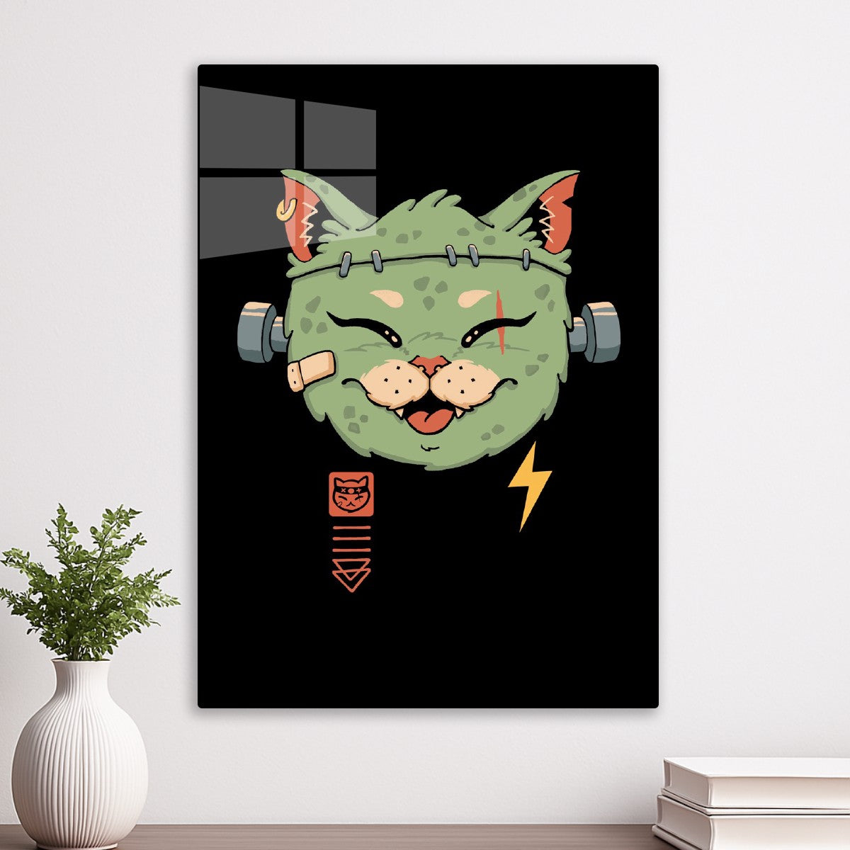 Frankenstein Meowster Cat
